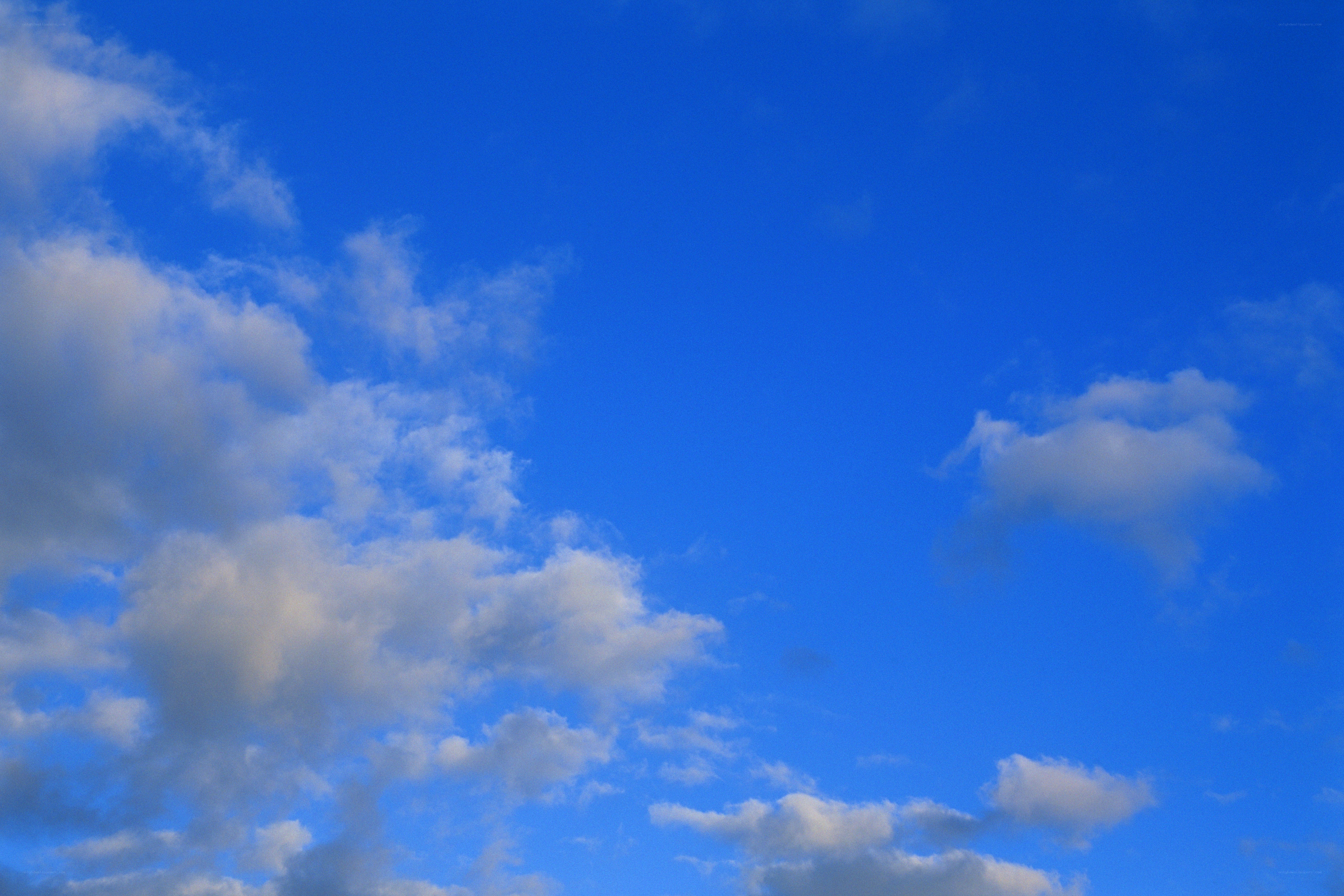 blue sky with white clouds