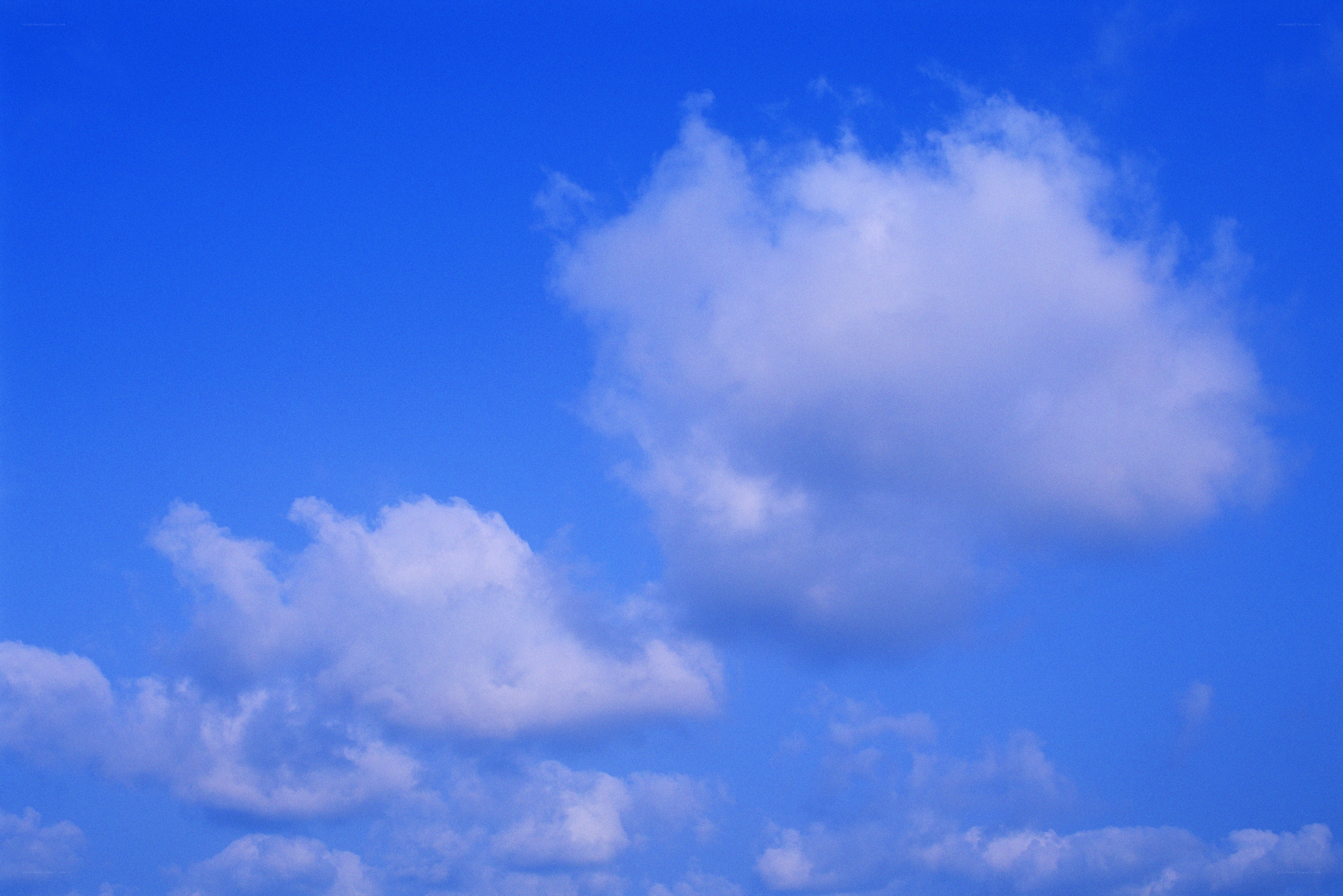 Blue sky with white clouds