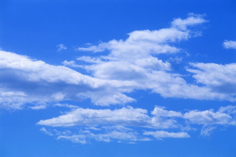 blue sky with white clouds