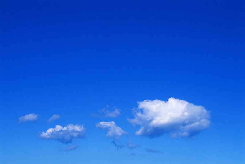 Blue sky with white clouds