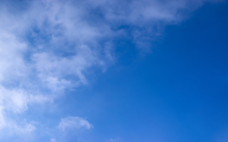 blue sky with white clouds
