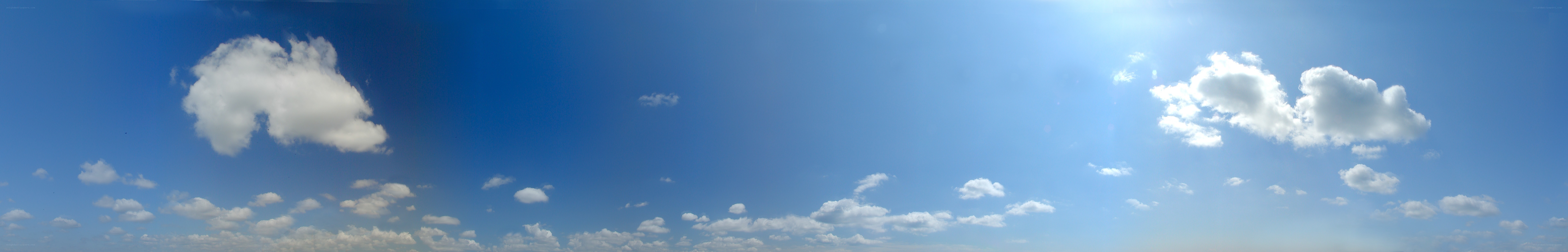 Blue sky with white clouds