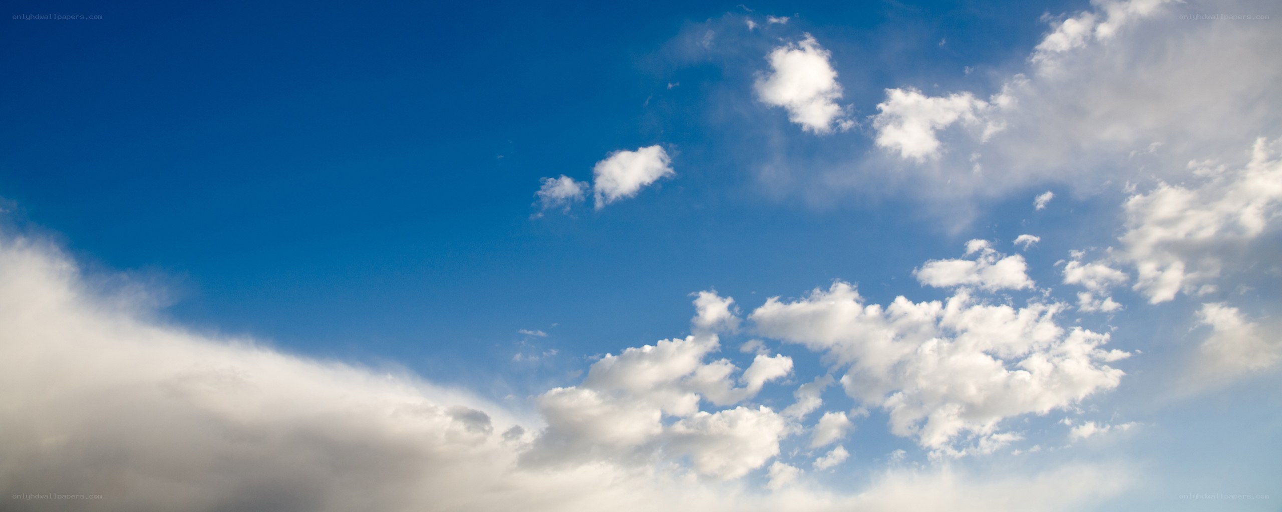 blue sky with white clouds