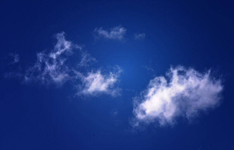 blue sky with white clouds