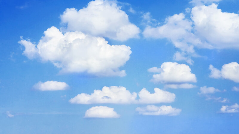 blue sky with white clouds