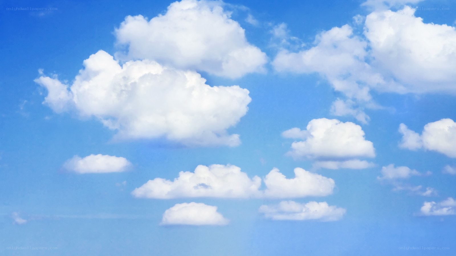 blue sky with white clouds