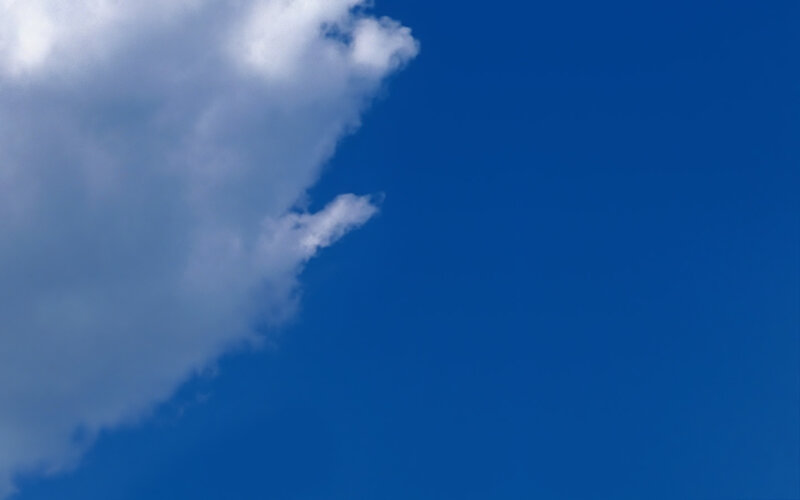 blue sky with white clouds