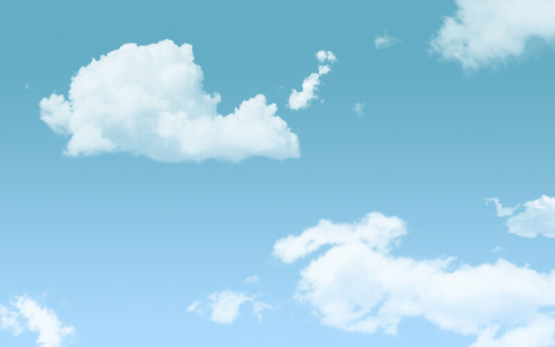 blue sky with white clouds