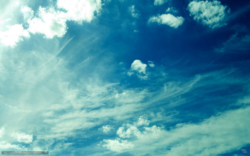 Blue sky with white clouds