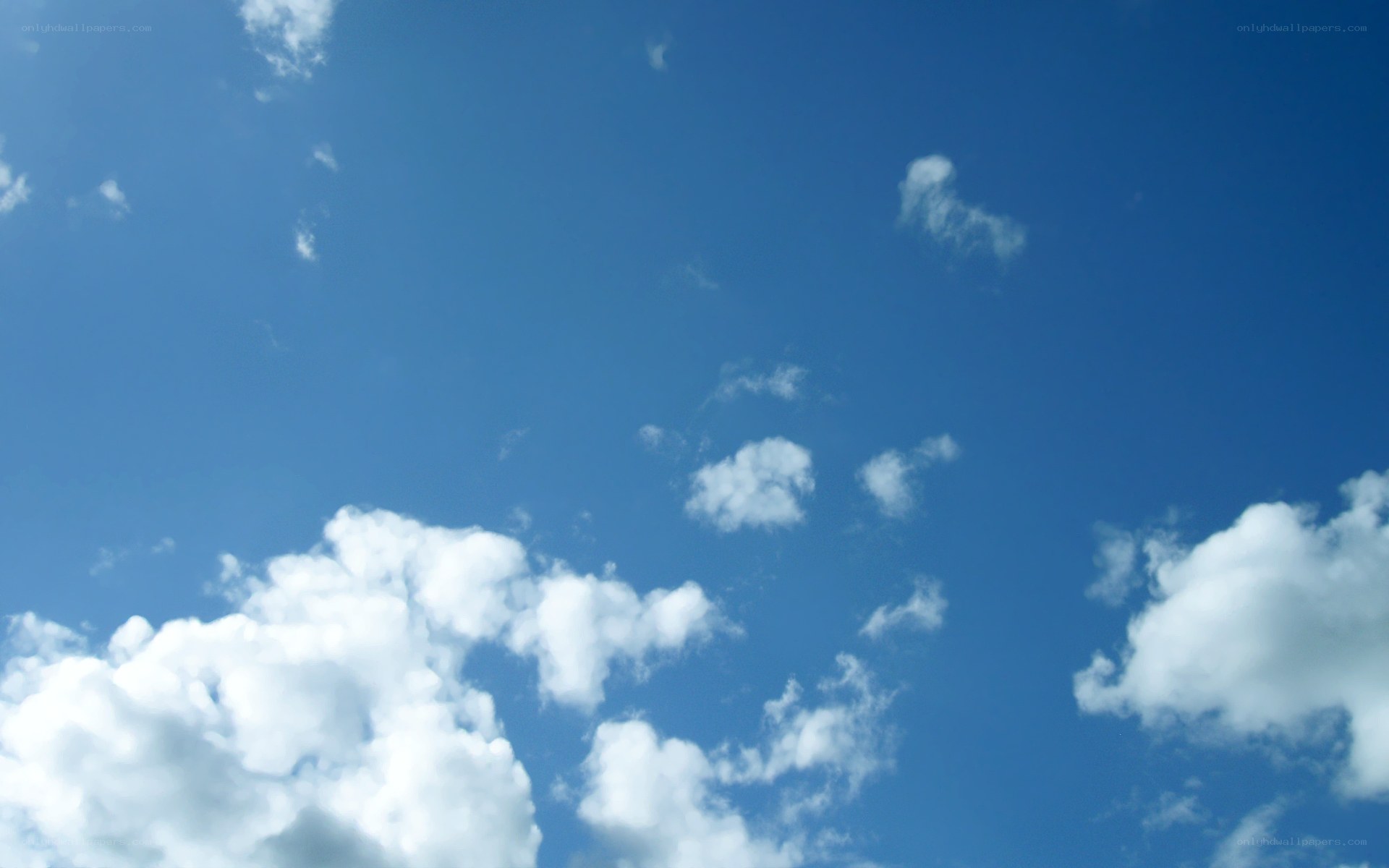 blue sky with white clouds