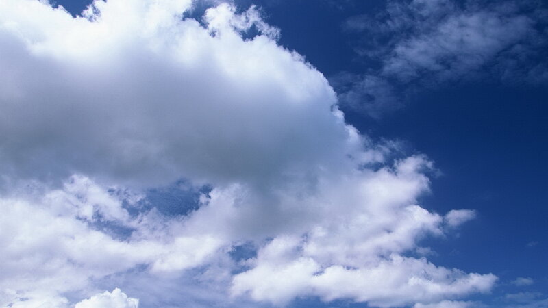 Blue sky with white clouds