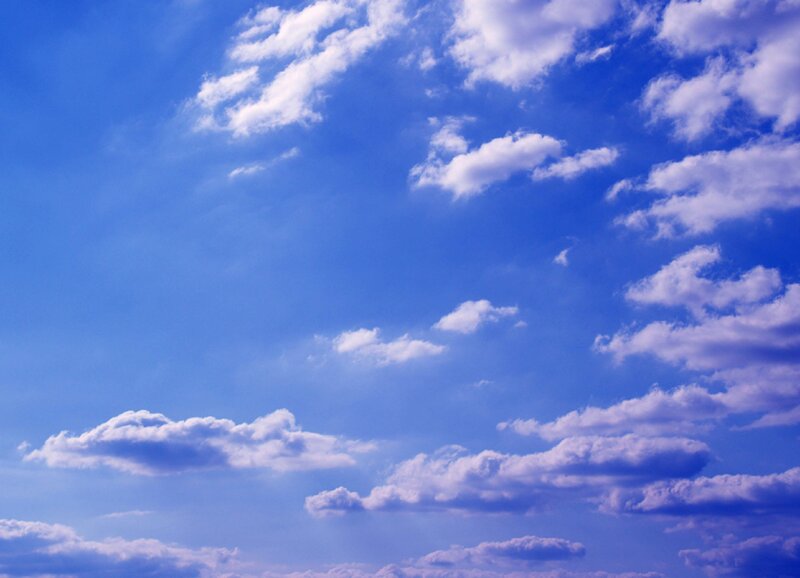 blue sky with white clouds