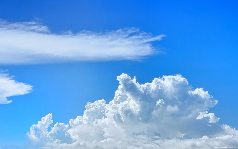 Blue sky with white clouds