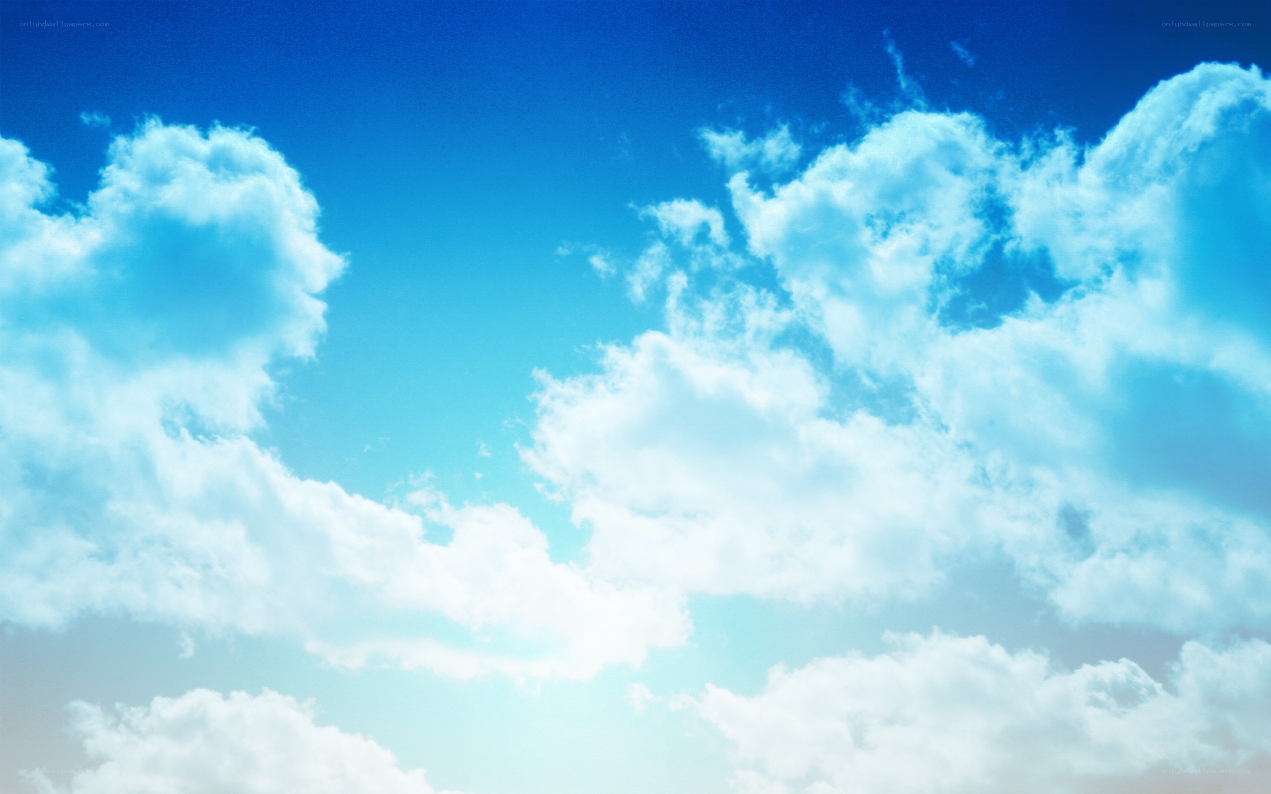 blue sky with white clouds