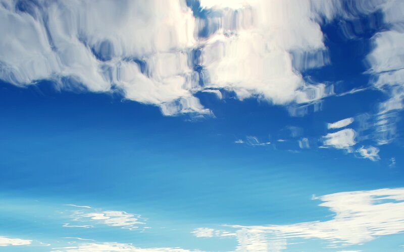 Blue sky with white clouds