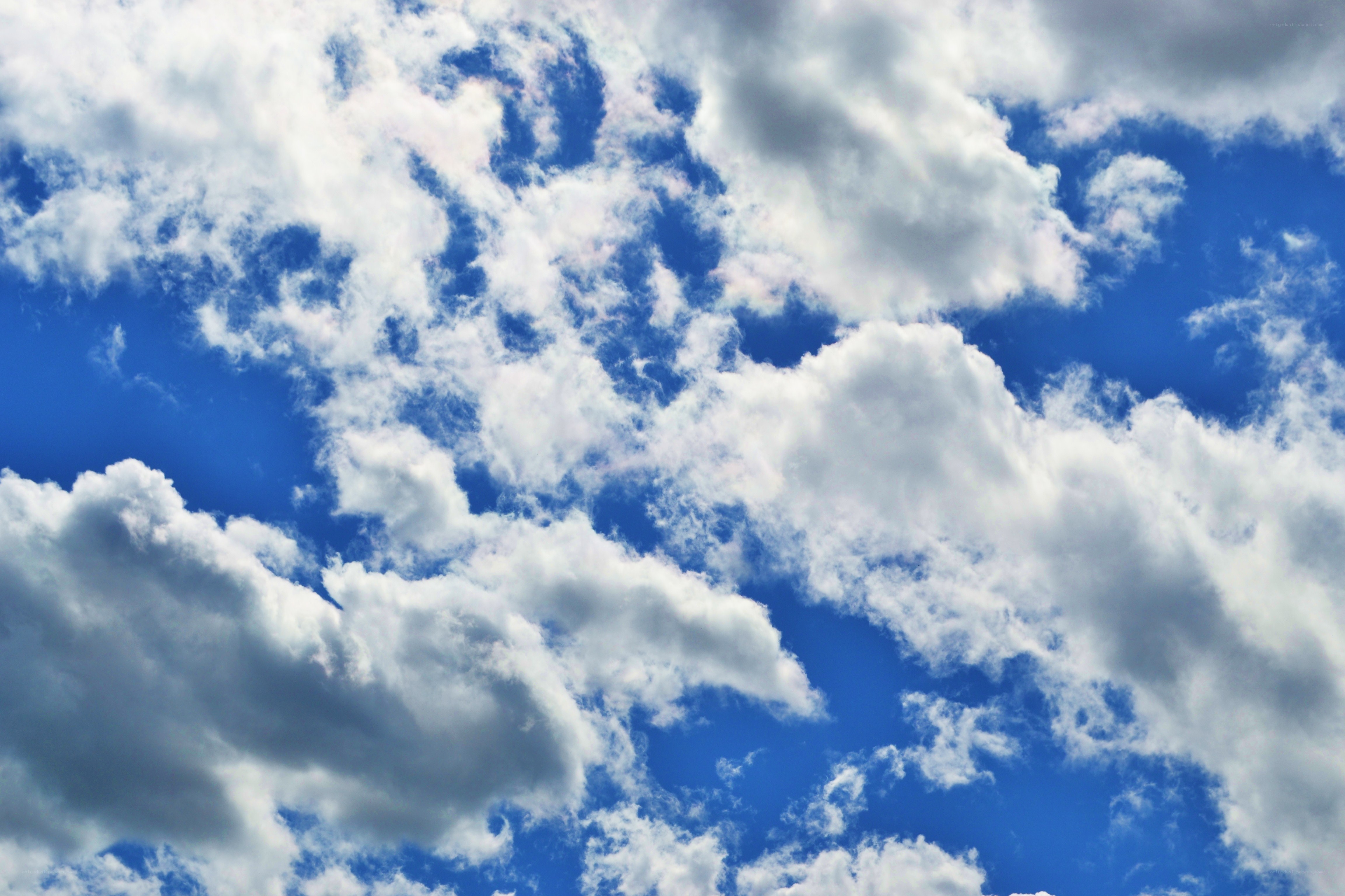 Blue sky with white clouds