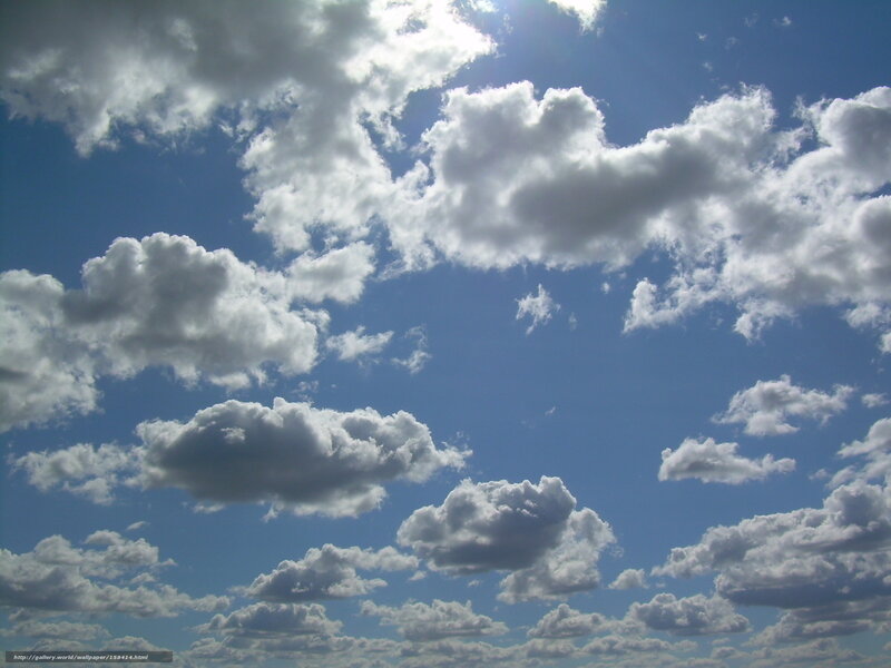 Blue sky with white clouds