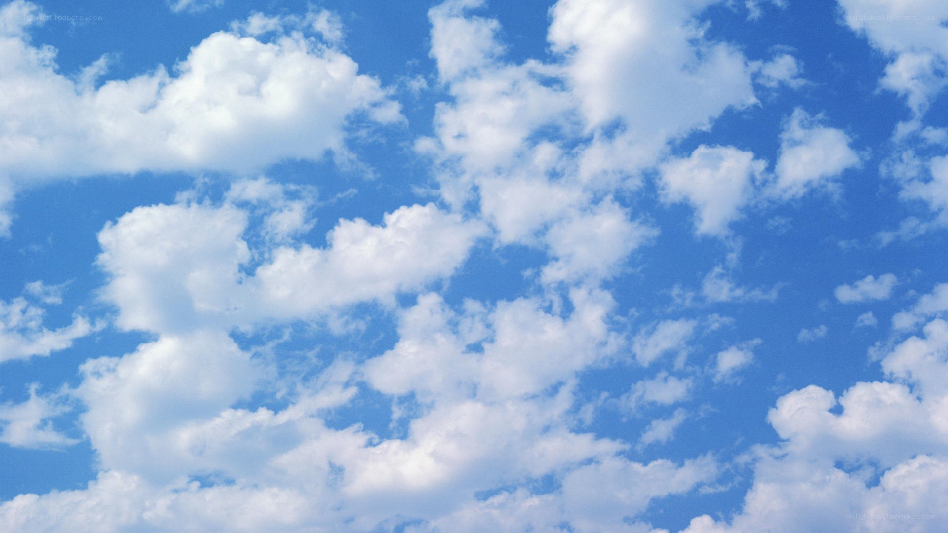 blue sky with white clouds