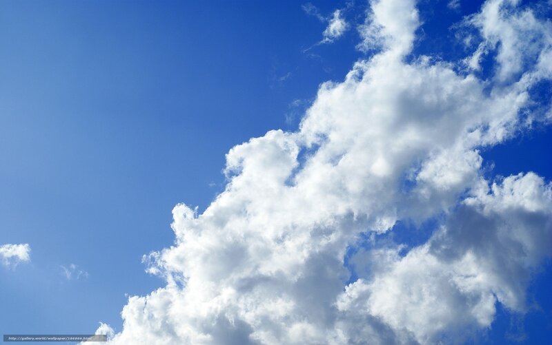 Blue sky with white clouds