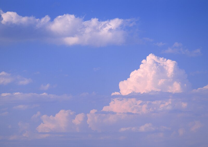 Blue sky with white clouds