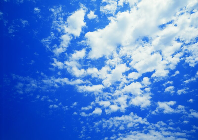 blue sky with white clouds