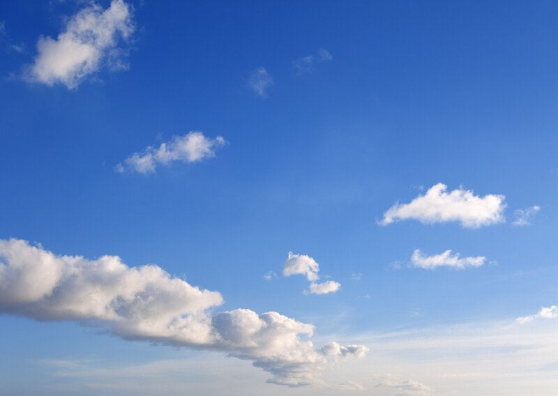 Blue sky with white clouds