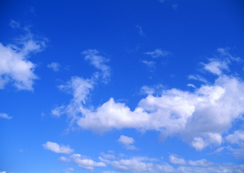 Blue sky with white clouds