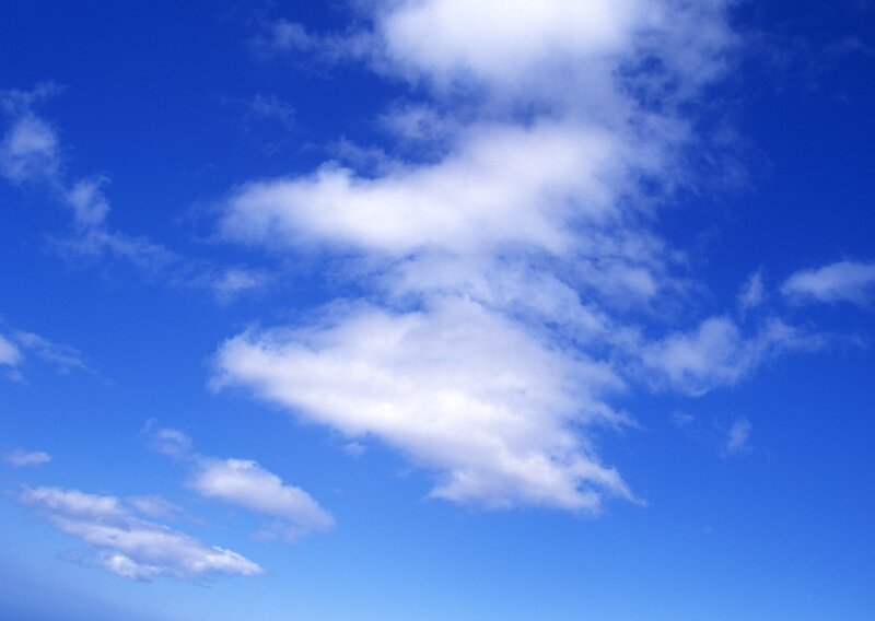 blue sky with white clouds