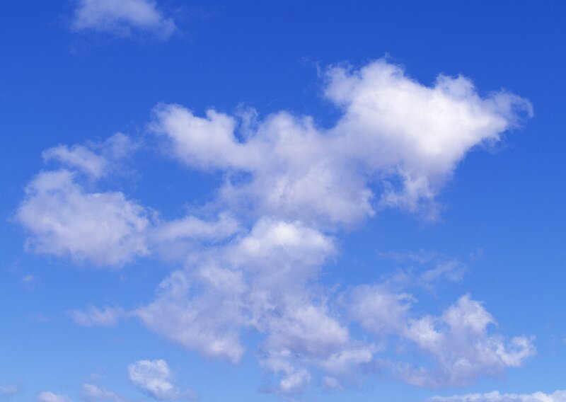 blue sky with white clouds