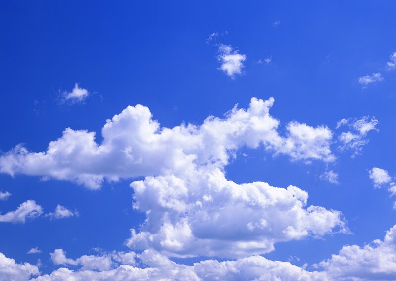 blue sky with white clouds