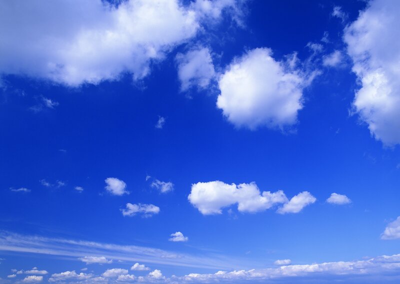 Blue sky with white clouds