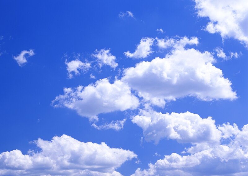 Blue sky with white clouds