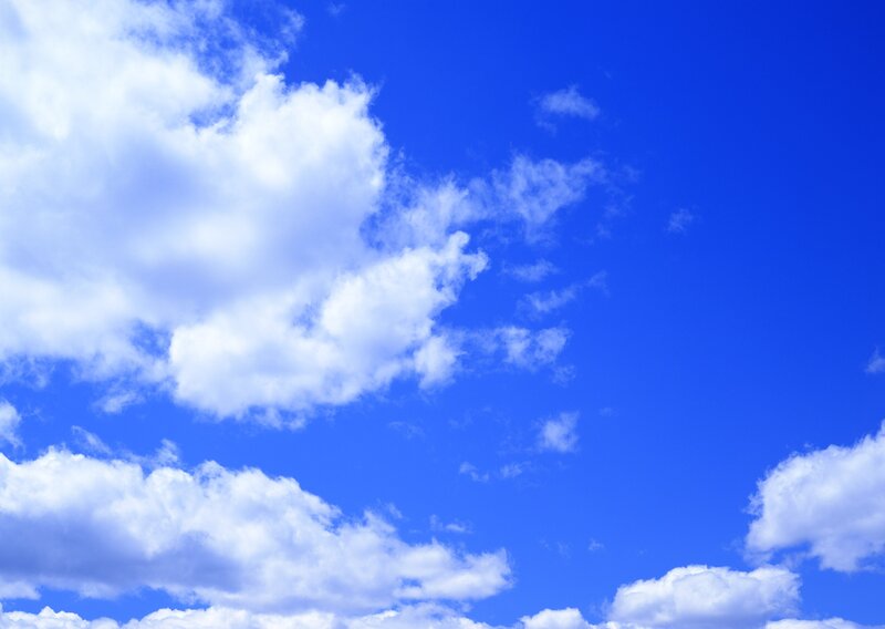 Blue sky with white clouds