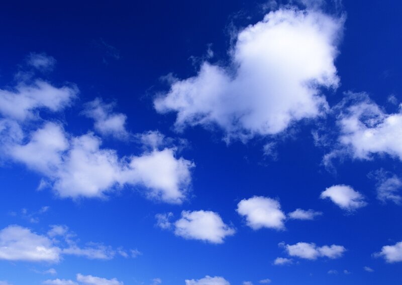 Blue sky with white clouds