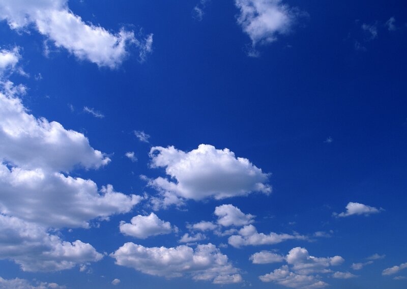 Blue sky with white clouds