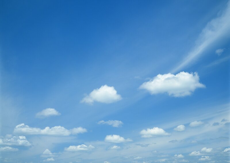 Blue sky with white clouds