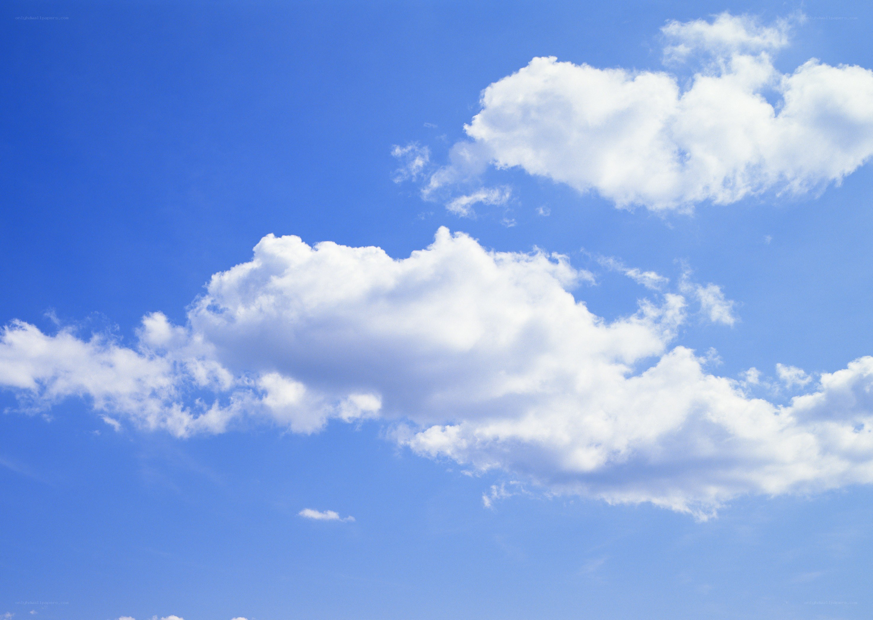 Blue sky with white clouds