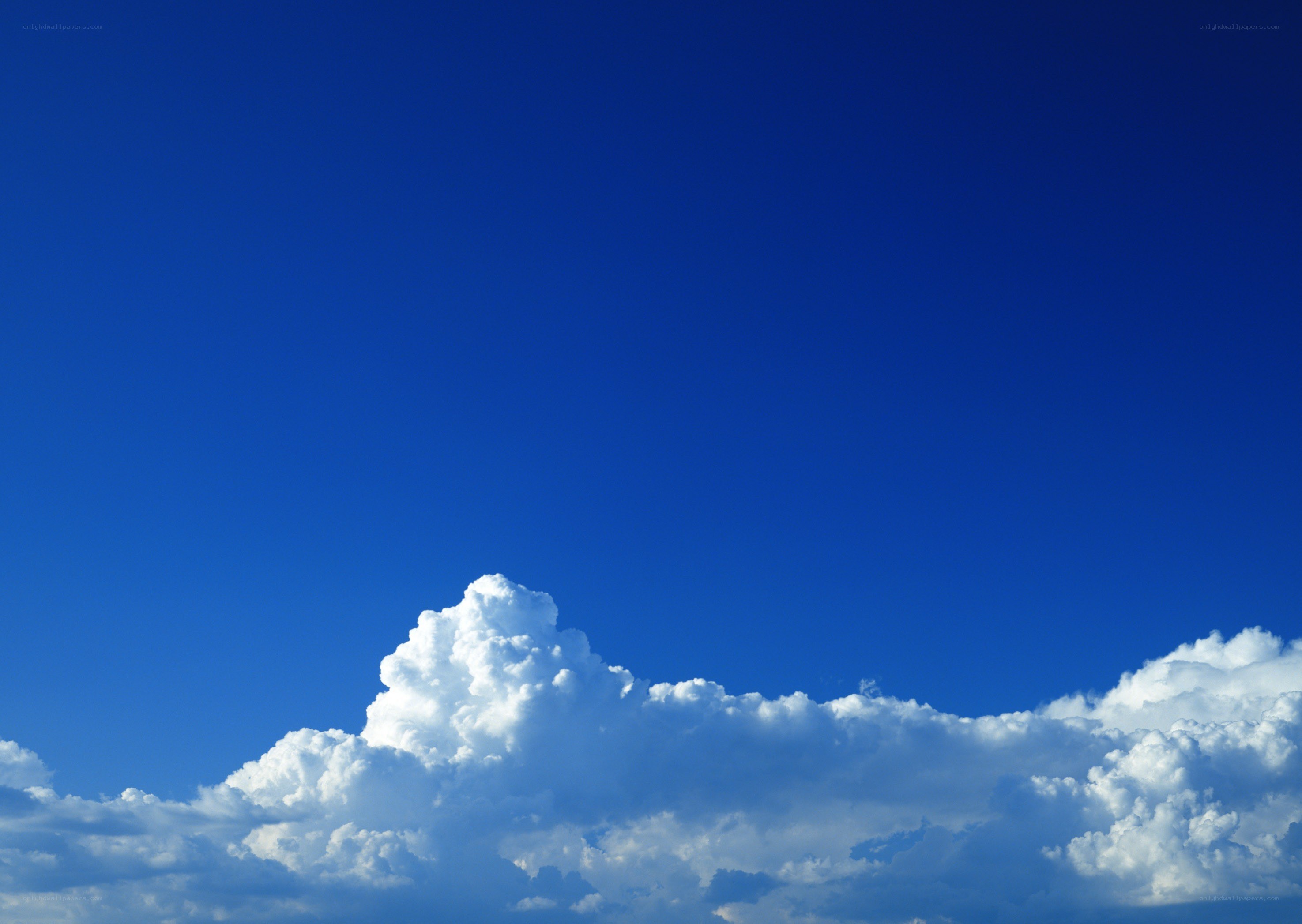 blue sky with white clouds
