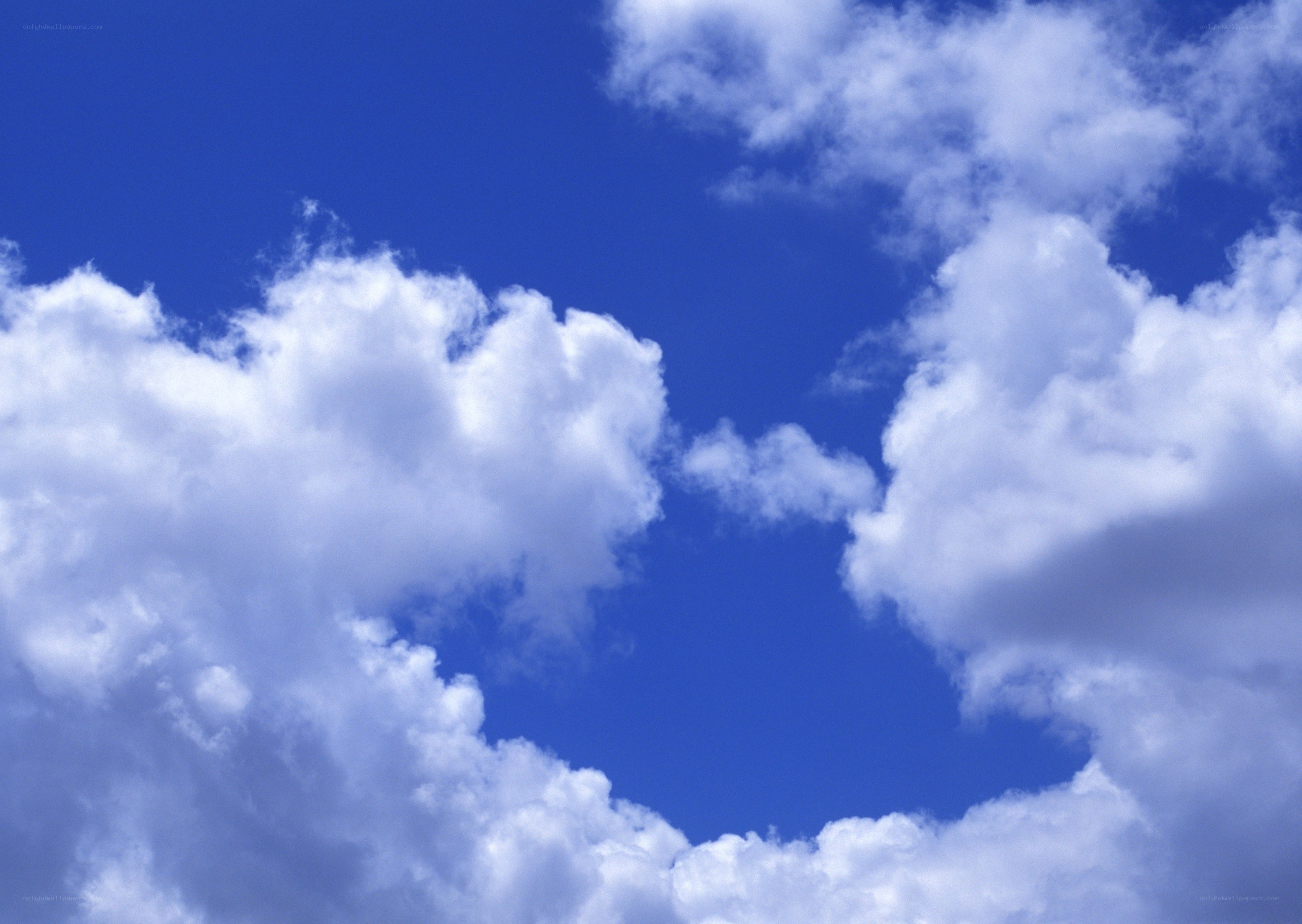 blue sky with white clouds