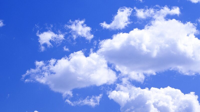 blue sky with white clouds
