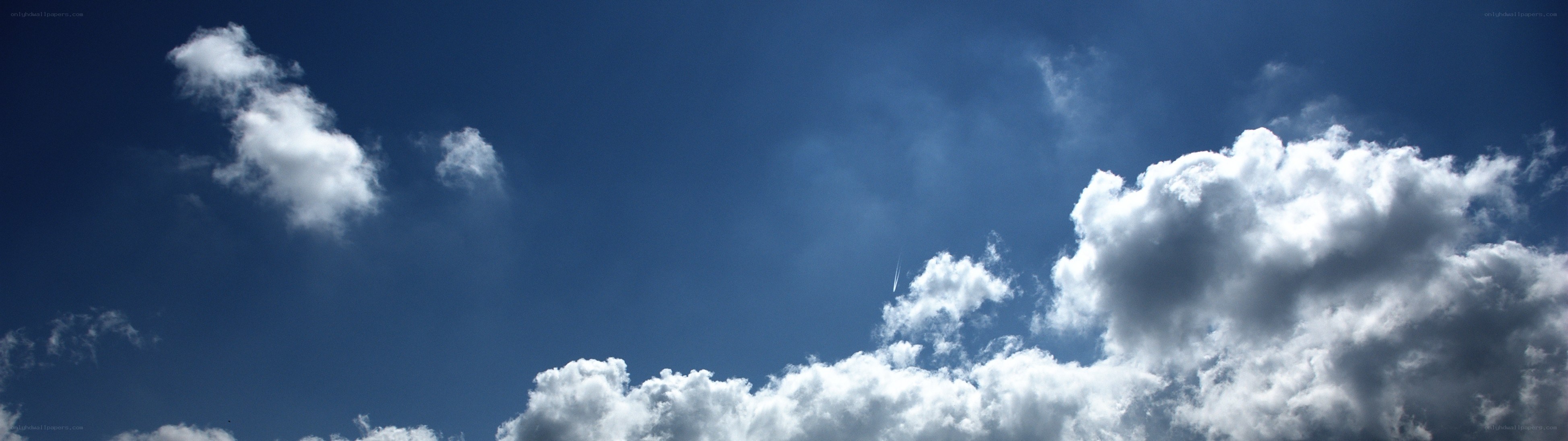 blue sky with white clouds