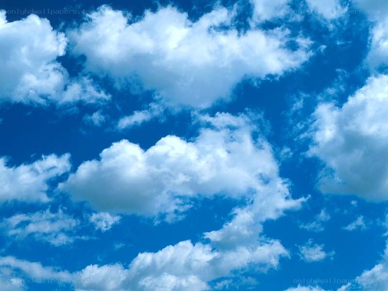 blue sky with white clouds
