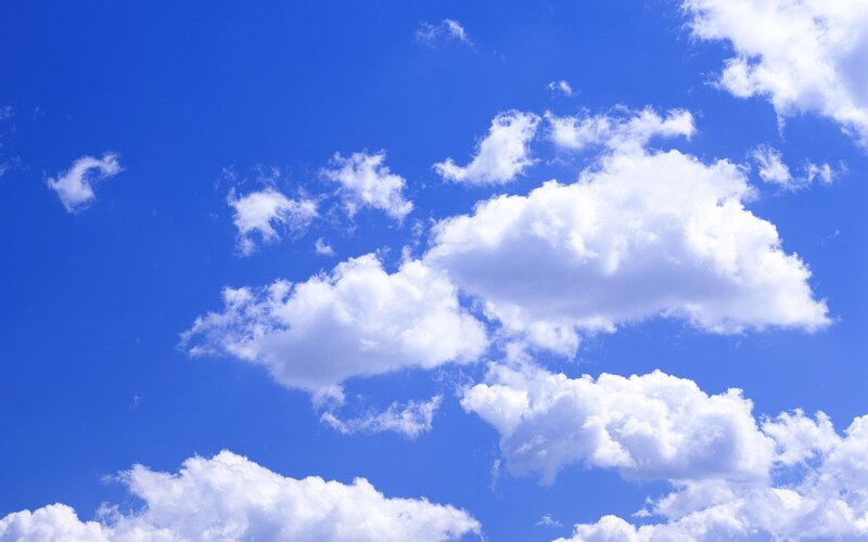 Blue sky with white clouds