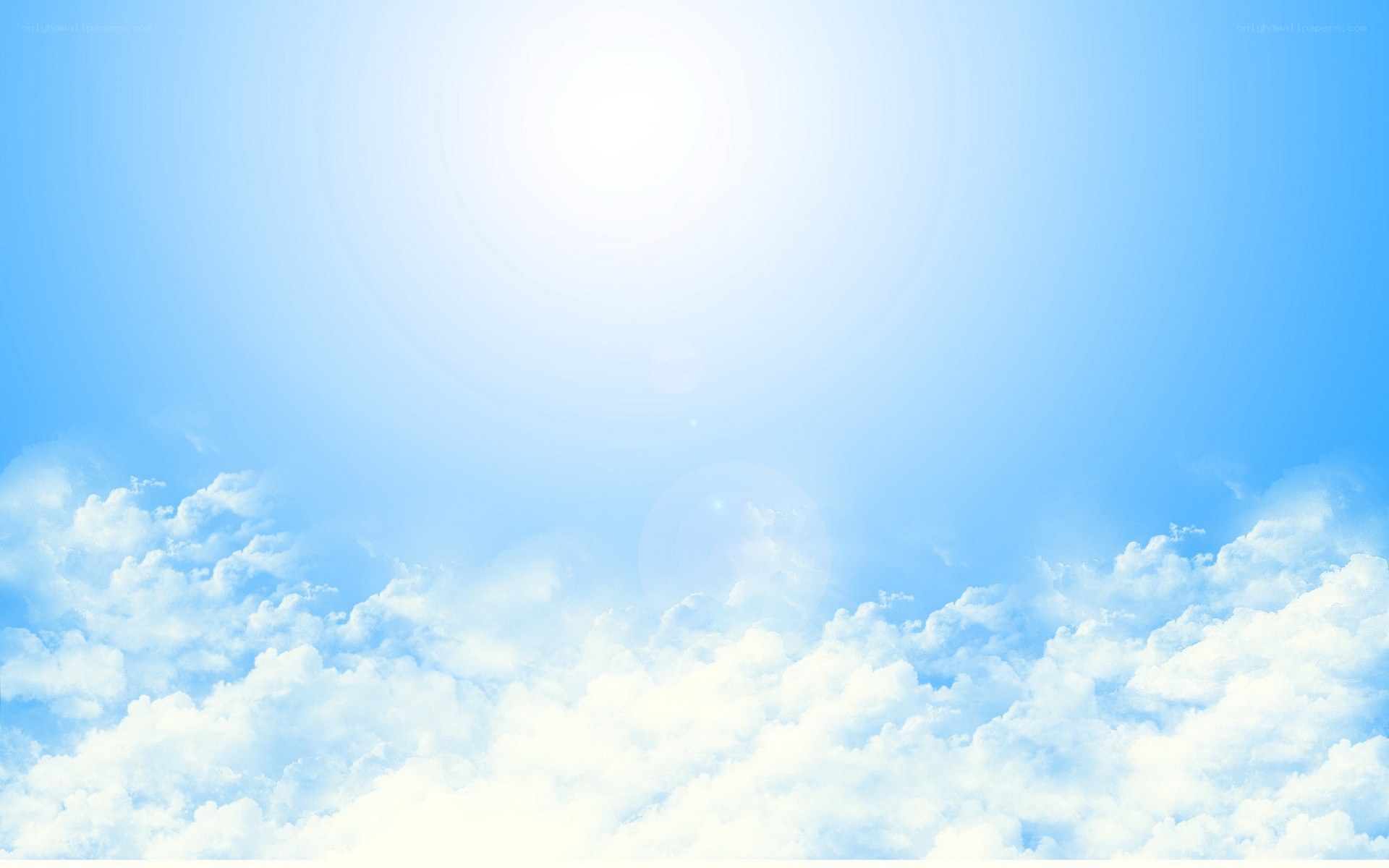 blue sky with white clouds