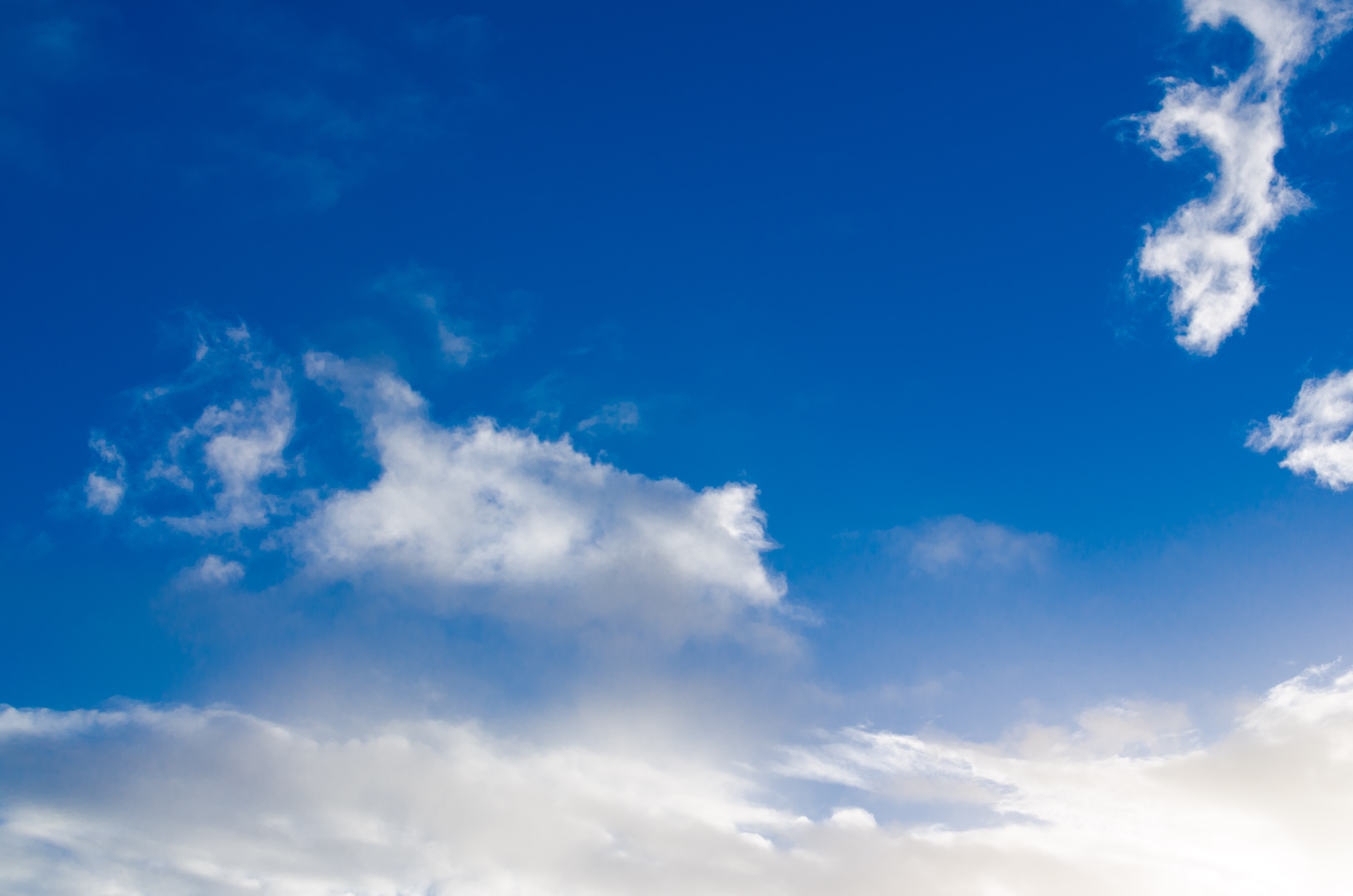 blue sky with white clouds