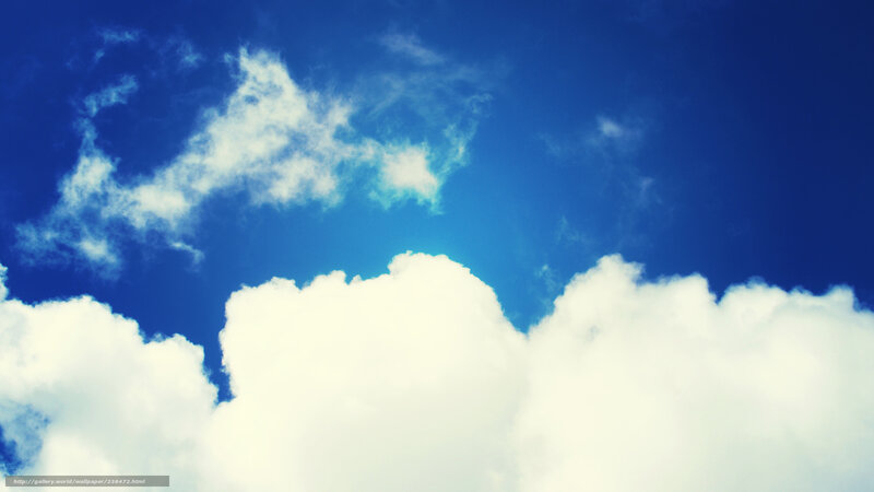 Blue sky with white clouds