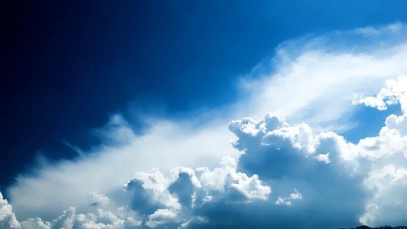 Blue sky with white clouds