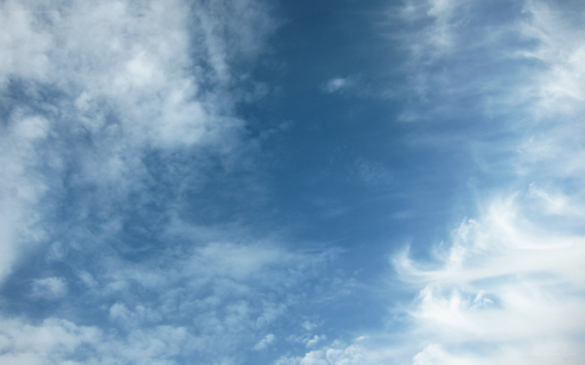 blue sky with white clouds