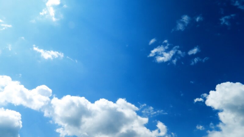 Blue sky with white clouds