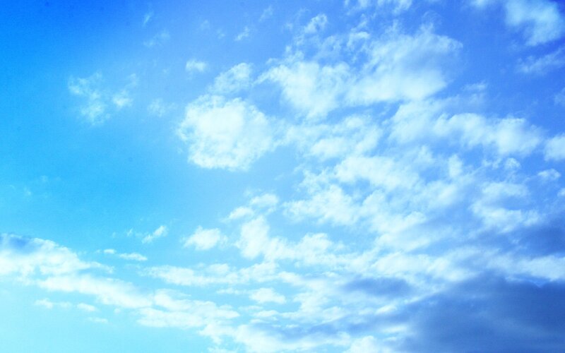 blue sky with white clouds